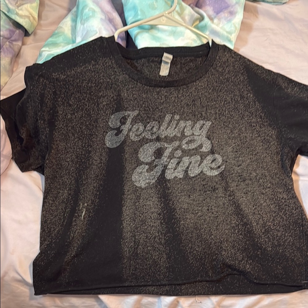 Next Level Apparel Black Graphic Tee